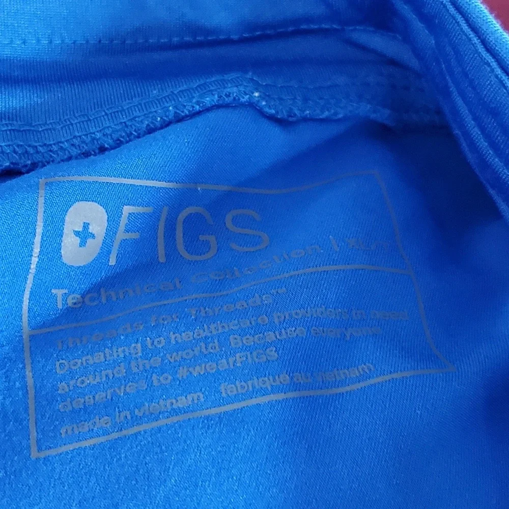 FIGS Women Scrub Pants XL/T Blue Cargo Zamora Technical Collection